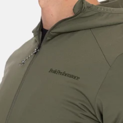 Peak Performance Tröjor Herr-M Light Zip Hood Pine-Needle