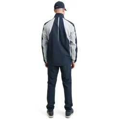 Abacus Regnjackor Herr-M Links Stretch Rainjacket Grå 373-Navy-Lt.Grey