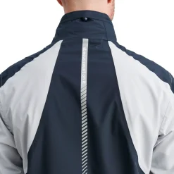 Abacus Regnjackor Herr-M Links Stretch Rainjacket Grå 373-Navy-Lt.Grey
