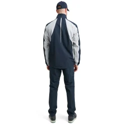 Abacus Regnjackor Herr-M Links Stretch Rainjacket Grå 373-Navy-Lt.Grey