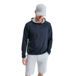 Abacus Tröjor Herr-M Loop Hoodie Blå 300-Navy