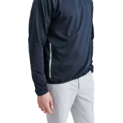 Abacus Tröjor Herr-M Loop Hoodie Blå 300-Navy