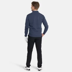 Abacus Tröjor Herr-M Louth Knitted Windstopper 305-Navymelange