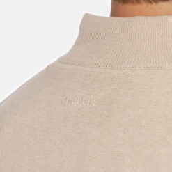 Abacus Tröjor Herr-M Louth Knitted Windstopper 151-Sandmelange