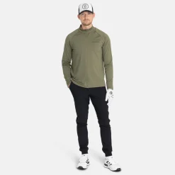 Bogeys & Birdies Tröjor Herr-M Mid Layer LS Full-Zip Leaf Clover Green