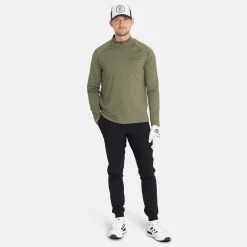 Bogeys & Birdies Tröjor Herr-M Mid Layer LS Full-Zip Leaf Clover Green