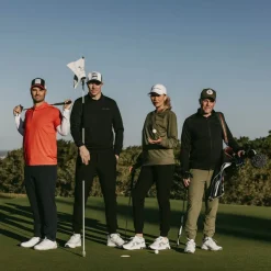 Bogeys & Birdies Tröjor Herr-M Mid Layer LS Full-Zip Svart Black