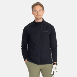 Bogeys & Birdies Tröjor Herr-M Mid Layer LS Full-Zip Svart Black
