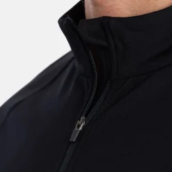 Bogeys & Birdies Tröjor Herr-M Mid Layer LS Full-Zip Svart Black