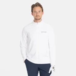 Bogeys & Birdies Tröjor Herr-M Mid Layer LS Full-Zip Vit White