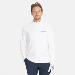 Bogeys & Birdies Tröjor Herr-M Mid Layer LS Full-Zip Vit White