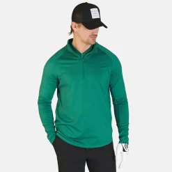 Bogeys & Birdies Tröjor Herr-M Mid Layer LS Zip Racing Green
