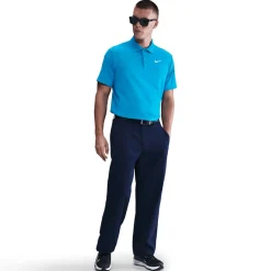 Nike Pikétröjor Herr-M Nk Df Tour Polo Print Laser Blue-White