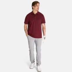 Abacus Pikétröjor Herr-M Prestwick Recycled Röd 411-Cranberry