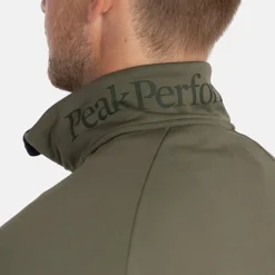 Peak Performance Tröjor Herr-M Rider Essentials Zip Pine Needle-Pine Needle-