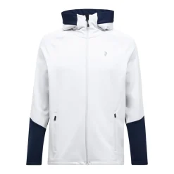 Peak Performance Tröjor Herr-M Rider Essentials Zip Hood Antarctica-Blue Shadow-