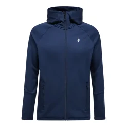 Peak Performance Tröjor Herr-M Rider Essentials Zip Hood Blue Shadow-Blue Shadow-