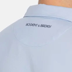Bogeys & Birdies Pikétröjor Herr-M Tech Pocket Polo 2.0 Chambray Blue