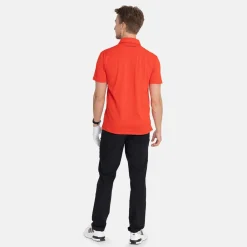 Bogeys & Birdies Pikétröjor Herr-M Tech Pocket Polo 2.0 Fiery Red