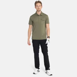 Bogeys & Birdies Pikétröjor Herr-M Tech Pocket Polo 2.0 Leaf Clover Green