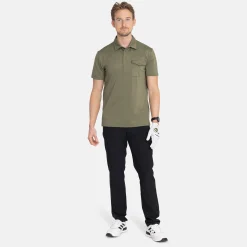 Bogeys & Birdies Pikétröjor Herr-M Tech Pocket Polo 2.0 Leaf Clover Green