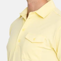 Bogeys & Birdies Pikétröjor Herr-M Tech Pocket Polo 2.0 Lemonade Yellow