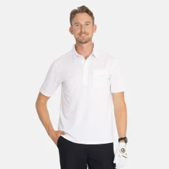 Bogeys & Birdies Pikétröjor Herr-M Tech Pocket Polo 2.0 Vit White