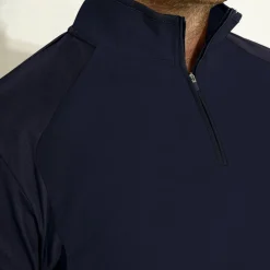 Abacus Pikétröjor Herr-M Turnberry Vit 193-White-Navy