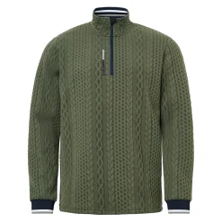 Abacus Tröjor Herr-M Woburn Midlayer Grön 517-Forest