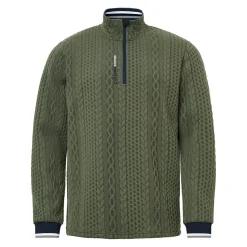 Abacus Tröjor Herr-M Woburn Midlayer Grön 517-Forest
