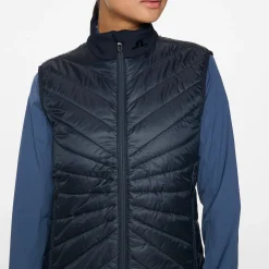 J.Lindeberg Västar Dam-Madde Quilt Hybrid Vest Blå JL Navy