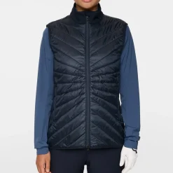 J.Lindeberg Västar Dam-Madde Quilt Hybrid Vest Blå JL Navy