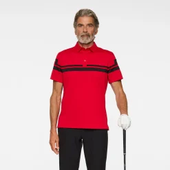 J.Lindeberg Pikétröjor Herr-Mads Polo Barbados-Cherry