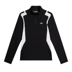 J.Lindeberg Tröjor Dam-Mae Quarter Zip Mid Layer Svart Black