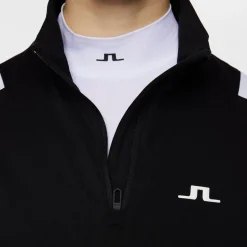 J.Lindeberg Tröjor Dam-Mae Quarter Zip Mid Layer Svart Black