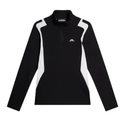 J.Lindeberg Tröjor Dam-Mae Quarter Zip Mid Layer Svart Black