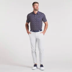 Puma Pikétröjor Herr-Mattr Paradise - Lc Deep-Navy-Sunny-Yellow