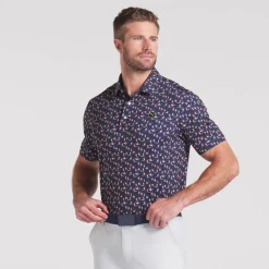 Puma Pikétröjor Herr-Mattr Paradise - Lc Deep-Navy-Sunny-Yellow