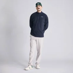 Local Rule Tröjor Herr-Midlayer Q-Zip Blå Dark Navy