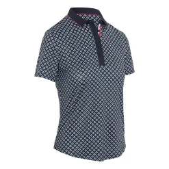 Callaway Pikétröjor Dam-Mini Geo Floral Ss T Blå Peacoat