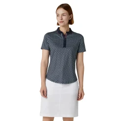 Callaway Pikétröjor Dam-Mini Geo Floral Ss T Blå Peacoat