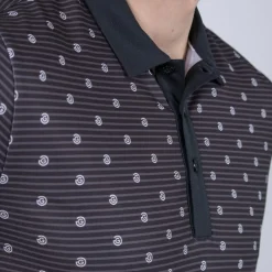 Galvin Green Pikétröjor Herr-Monty Ventil8 Svart Svart (71)