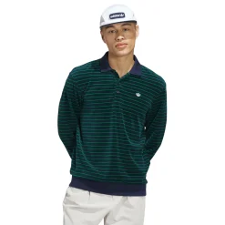 Adidas Golf Originals Tröjor Herr-Mr Velour Ls P Nindig-Green