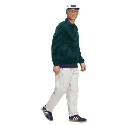 Adidas Golf Originals Tröjor Herr-Mr Velour Ls P Nindig-Green