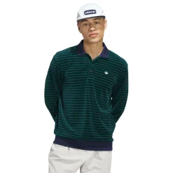 Adidas Golf Originals Tröjor Herr-Mr Velour Ls P Nindig-Green