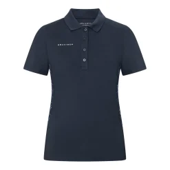 Röhnisch Pikétröjor Dam-Nicky Micro-R-Check-Navy