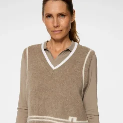 J.Lindeberg Tröjor Dam-Noelle Knitted Brindle