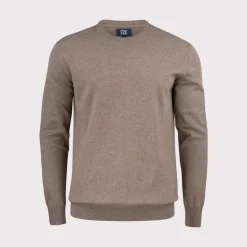 Cutter & Buck Tröjor Herr-Oakville Crewneck Nougat Melange (834)