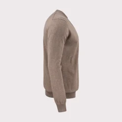 Cutter & Buck Tröjor Herr-Oakville Crewneck Nougat Melange (834)