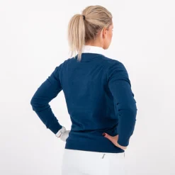 Cutter & Buck Tröjor Dam-Oakville Crewneck Blå Navy Melange (554)